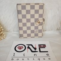 LOUIS VUITTON PRE-LOVED DAMIER AZUR AGENDA