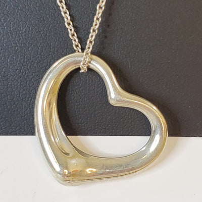 TIFFANY & CO ELSA PERETTI OPEN HEART NECKLACE PRE-LOVED