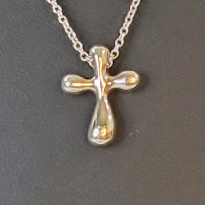 TIFFANY & CO ELSA PERETTI CROSS NECKLACE PRE-LOVED