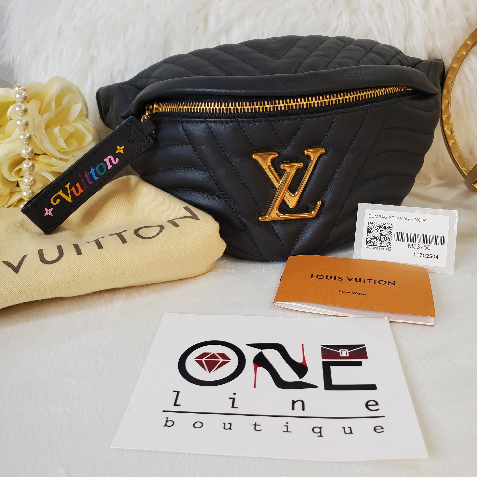 LOUIS VUITTON PRE-LOVED BUMBAG QUILTED NEW WAVE