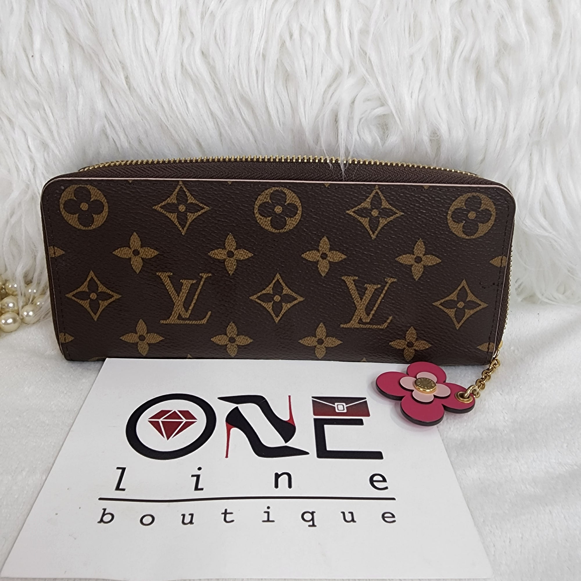 Authenticated Used Louis Vuitton Monogram Portefeuille Clemence M60744 Long  Wallet Ladies  Walmartcom