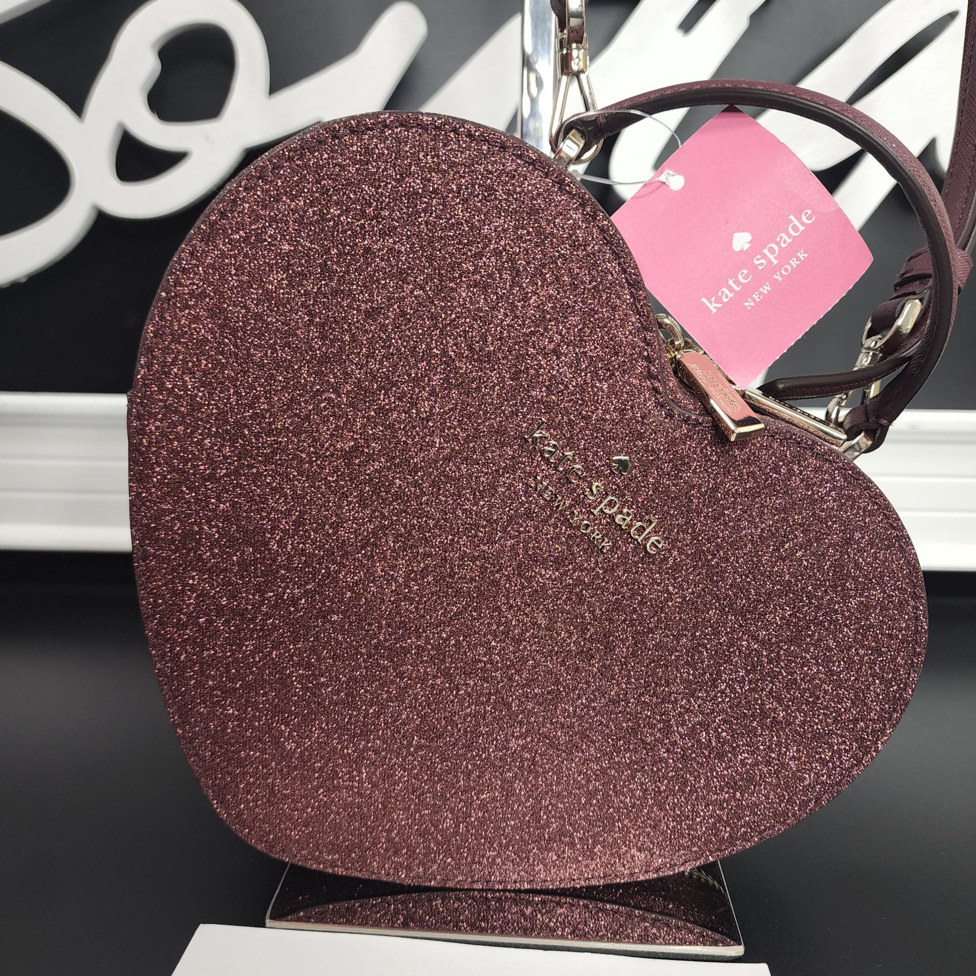 NWT Kate Spade love shack embellished stud heart purse crossbody valentine  KA780 | eBay