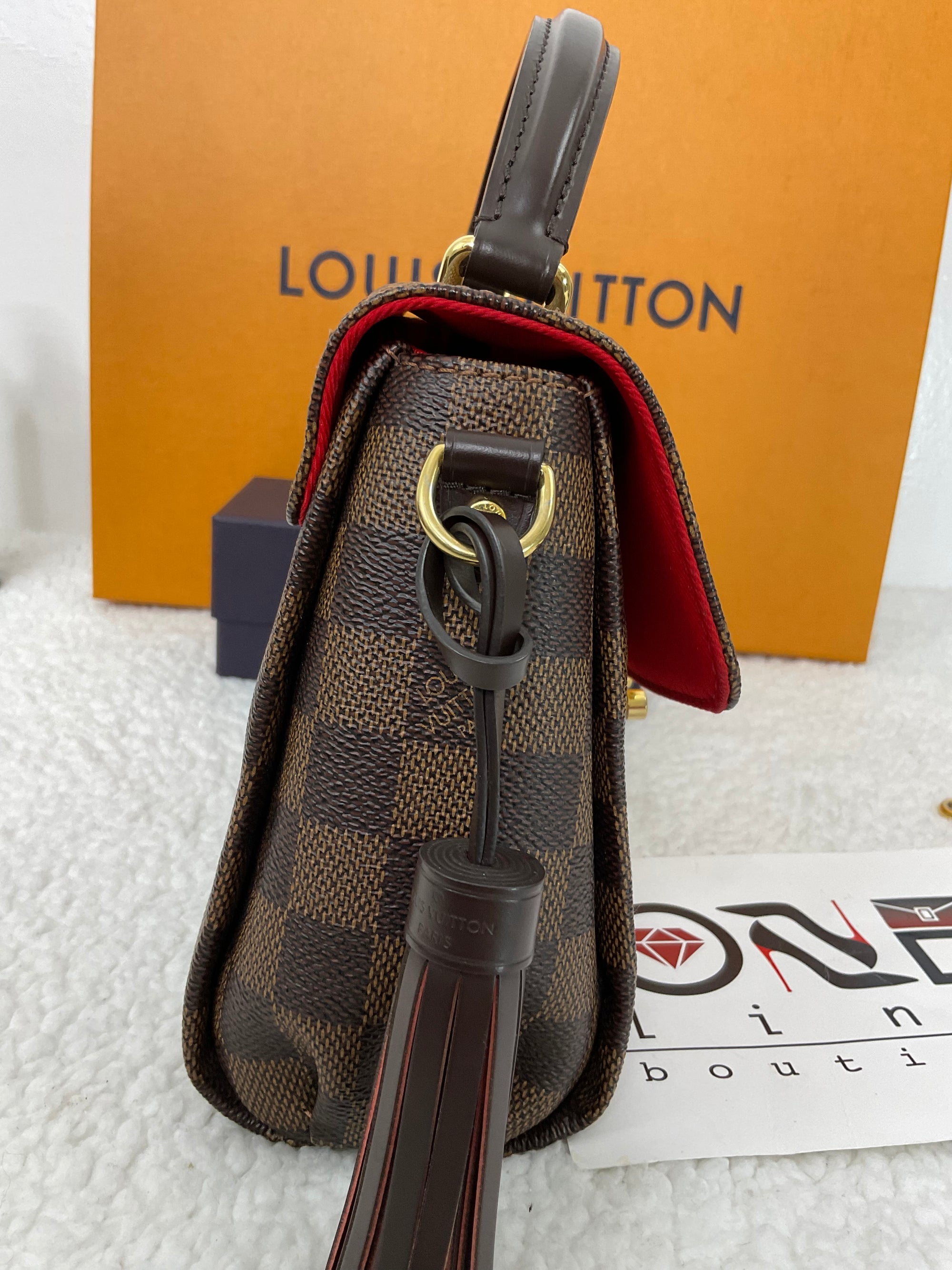 Louis Vuitton Limited Edition Damier Ebene Patches Croisette Shoulder –  LuxeDH
