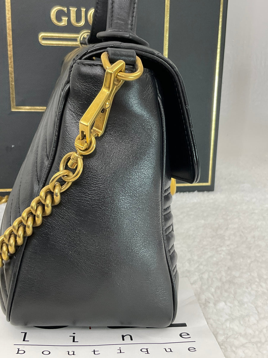 PRE-LOVED Gucci Marmont Small top handle